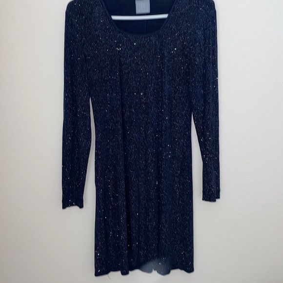 Vintage! Navy Sparkle Dress by Rabbit Rabbit Rabbit Designs - Picture 3 of 13